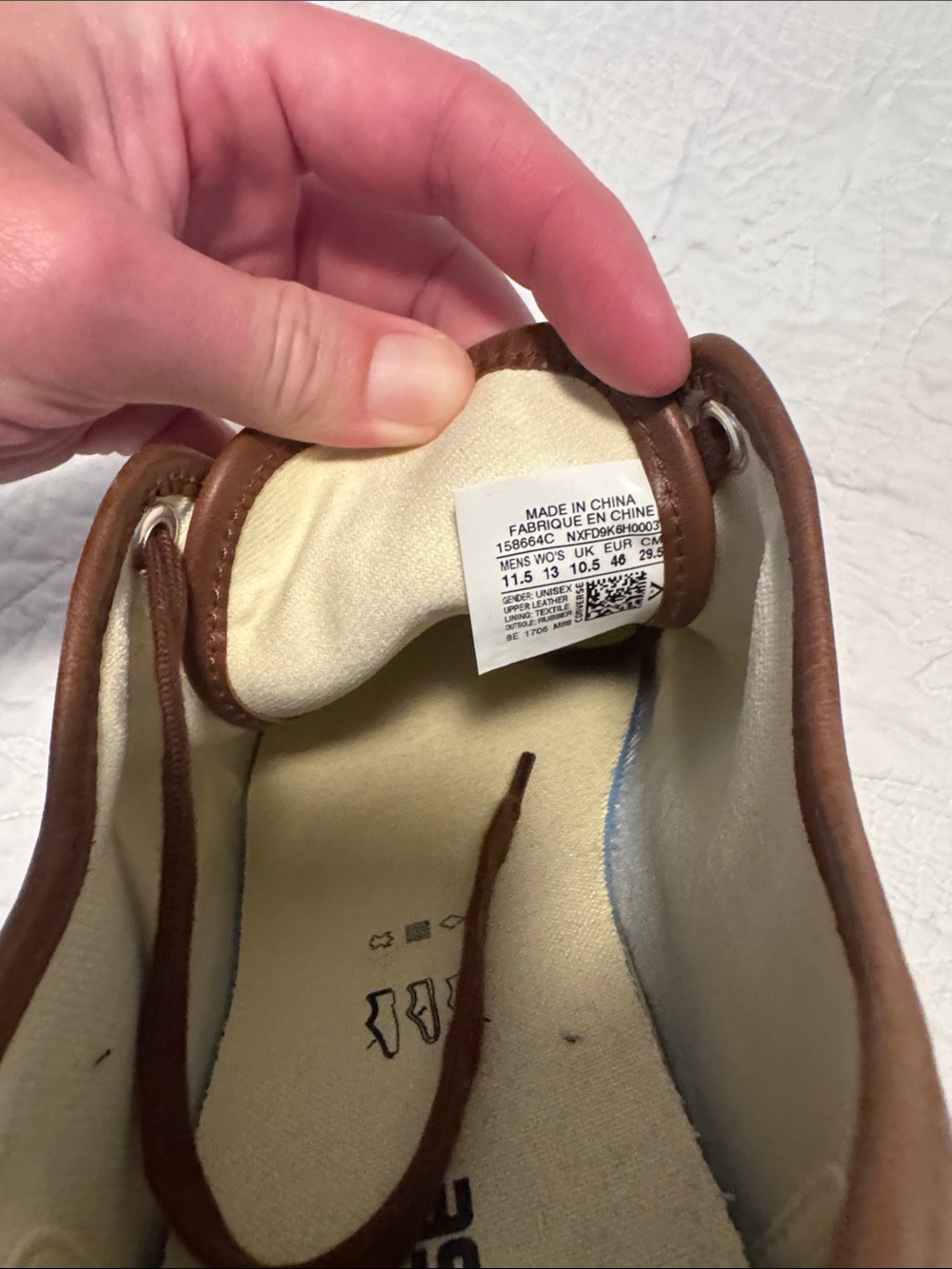 Converse Jack Purcell Brown Leather Sneakers - Picture 8 of 9
